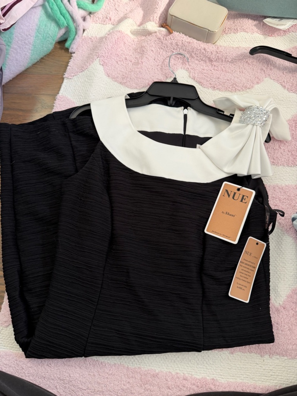 NUE by Shani Black Dress with Bow